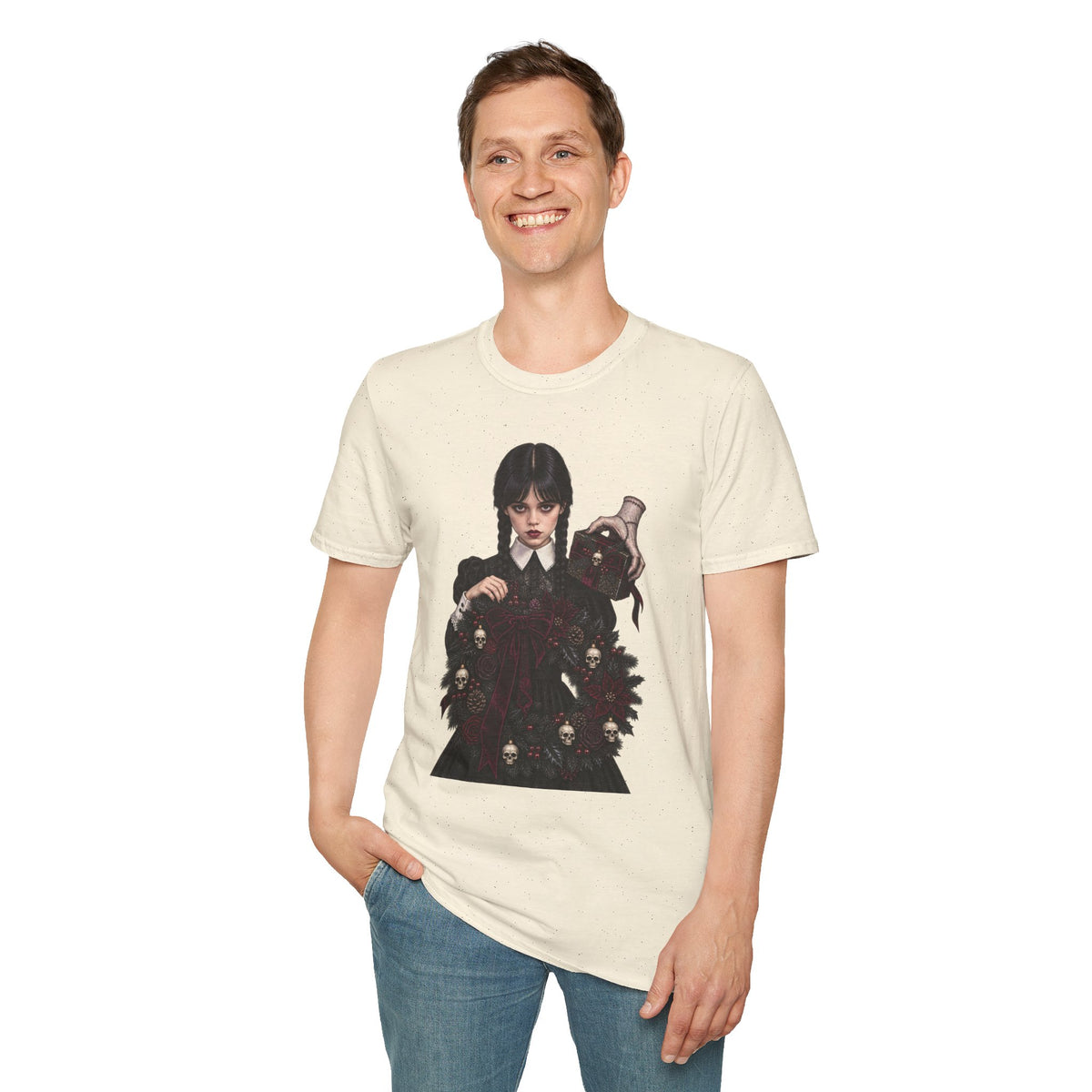 Wednesday Addams | Gothic Chrismtas Portrait T-Shirt