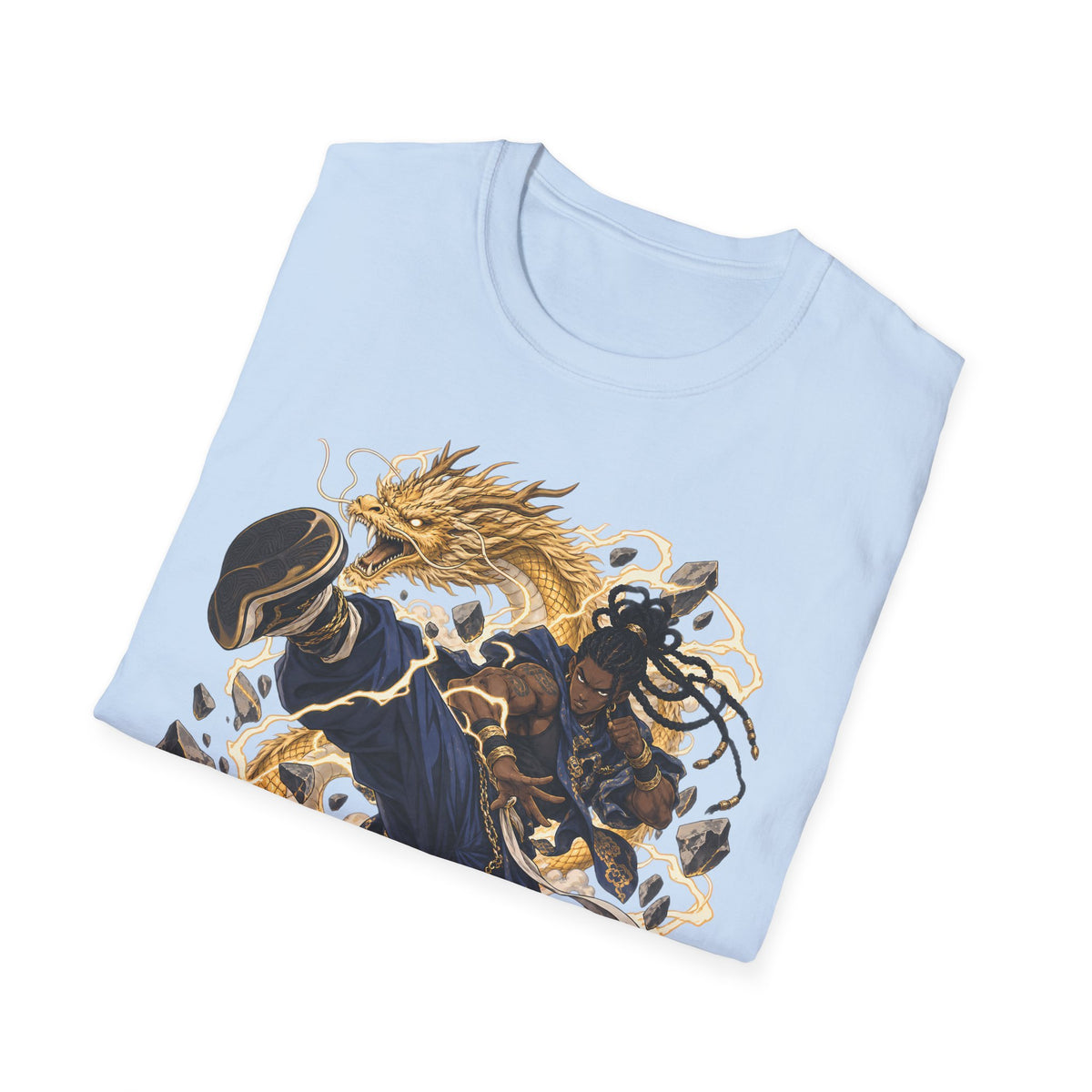 Golden Dragon | Ninja Dragon Kick | Martial Arts Warrior T Shirt