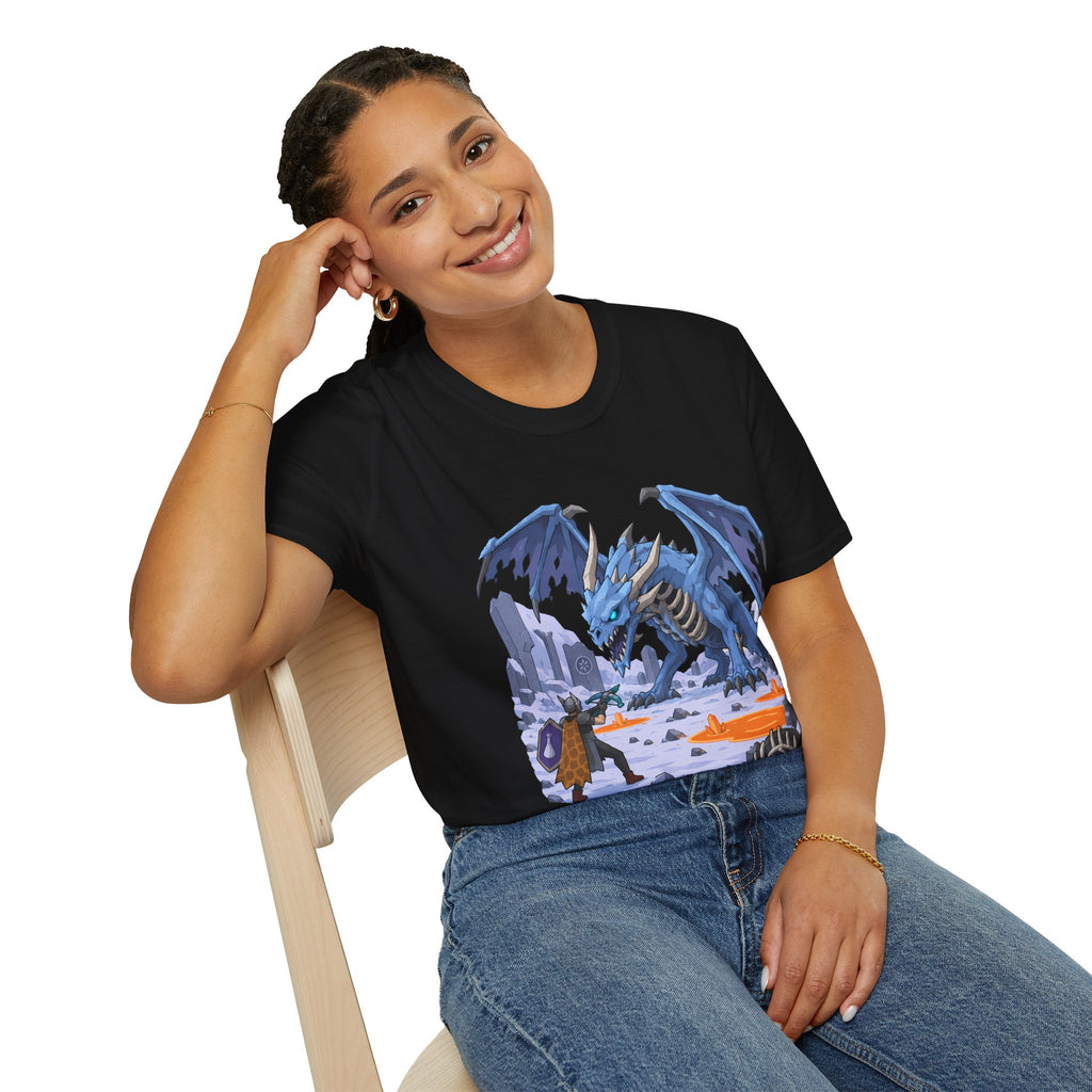 Vorkath Blue Ice Dragon T-Shirt - Fantasy Dragon Graphic Tee