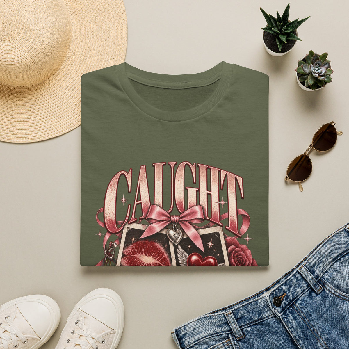 Caught In A Moment | Sugababes | Vintage Heart Polaroid Graphic Tee