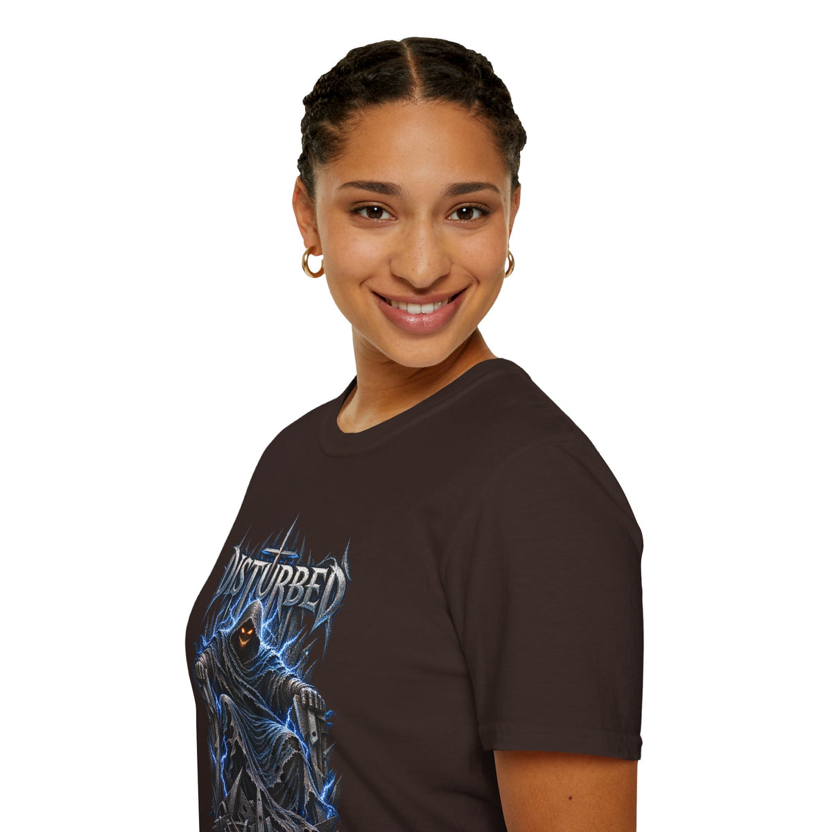 Disturbed | Storm Throne | The Guy | Grim Reaper Band T-Shirt