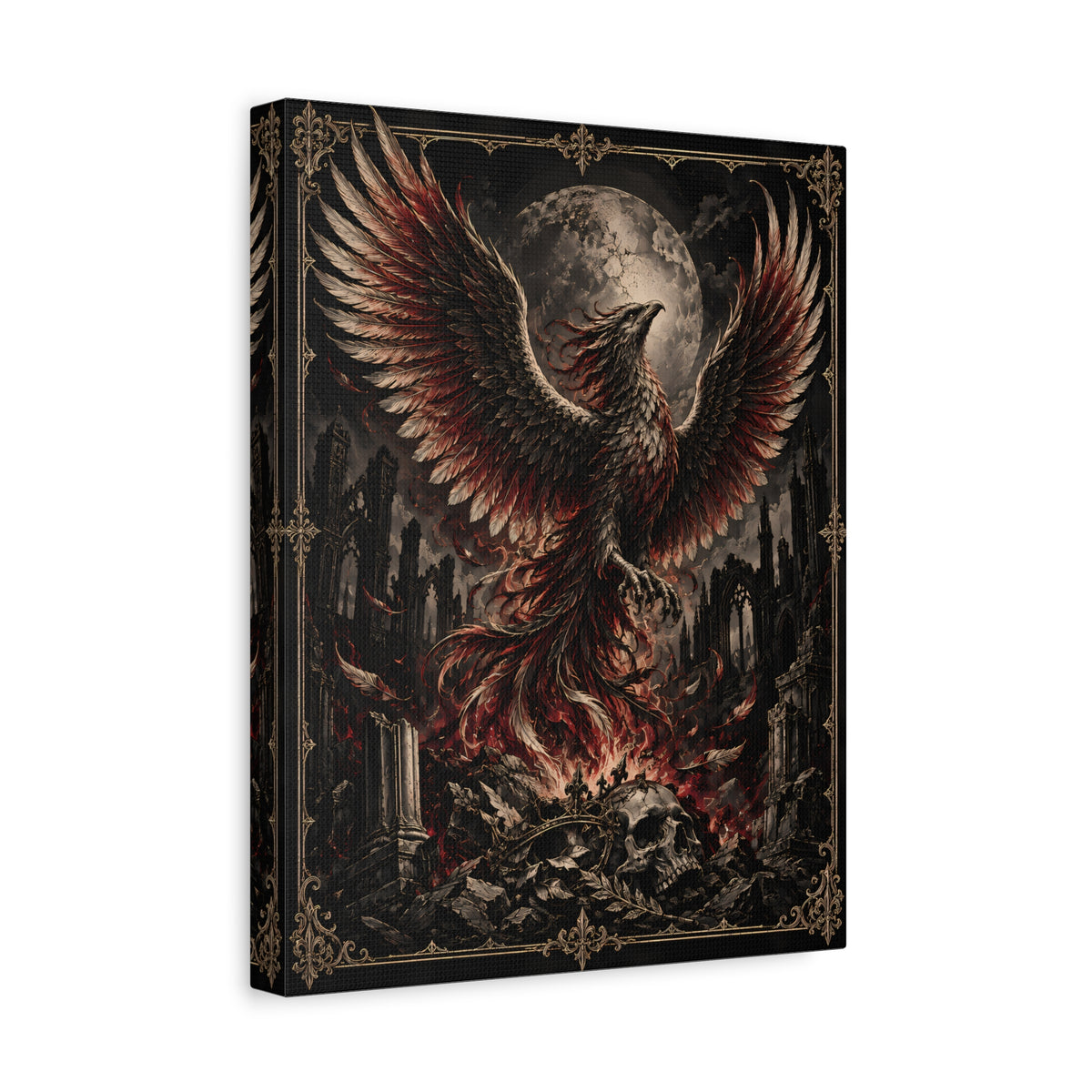Canvas | Gothic Phoenix | Occult Wall Art