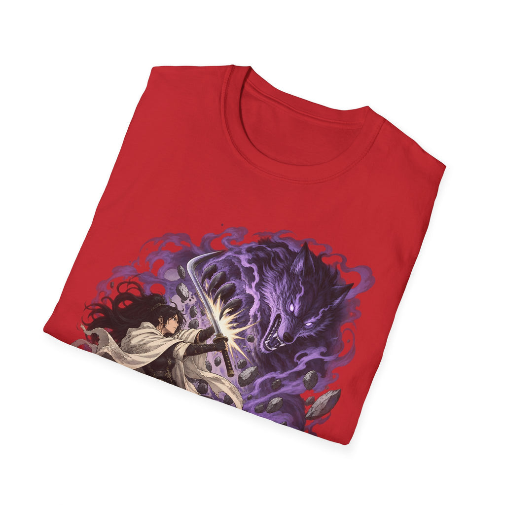 Trial of the Wolf | Samurai Anime Storm Warrior T-Shirt