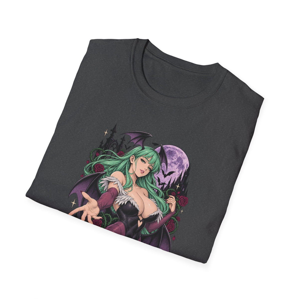 Morrigan | Sexy Succubus Pin Up Girl | Gothic Sorceress Halloween Gamer T-Shirt