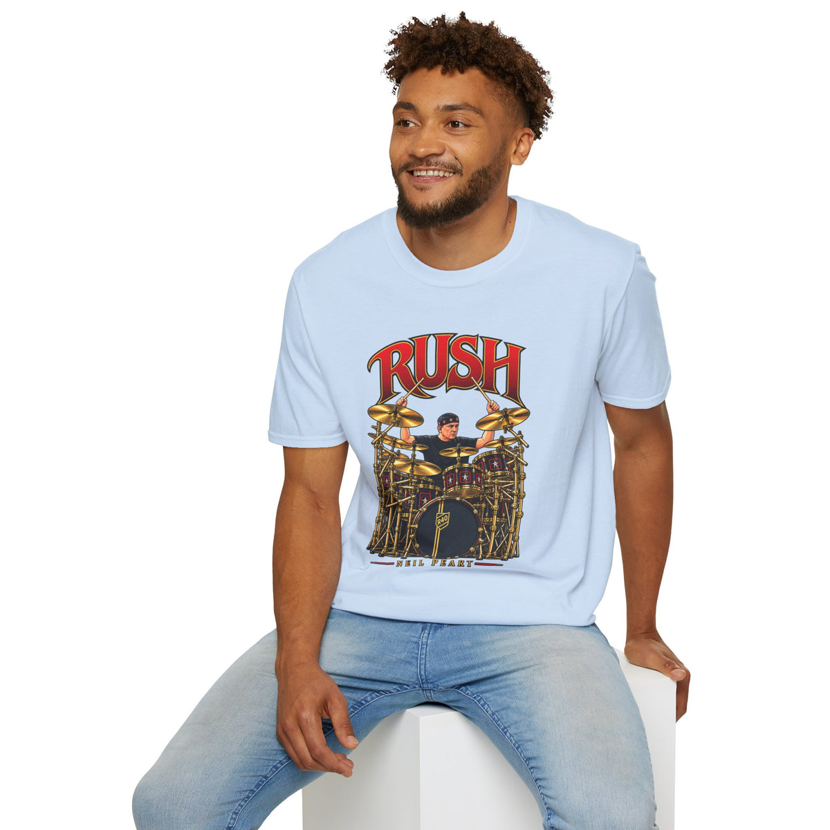 Rush | Neil Peart Drum Solo | Prog Rock Drummer Graphic T-Shirt