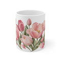 Pastel Pink Tulip Mug | Spring Floral Design