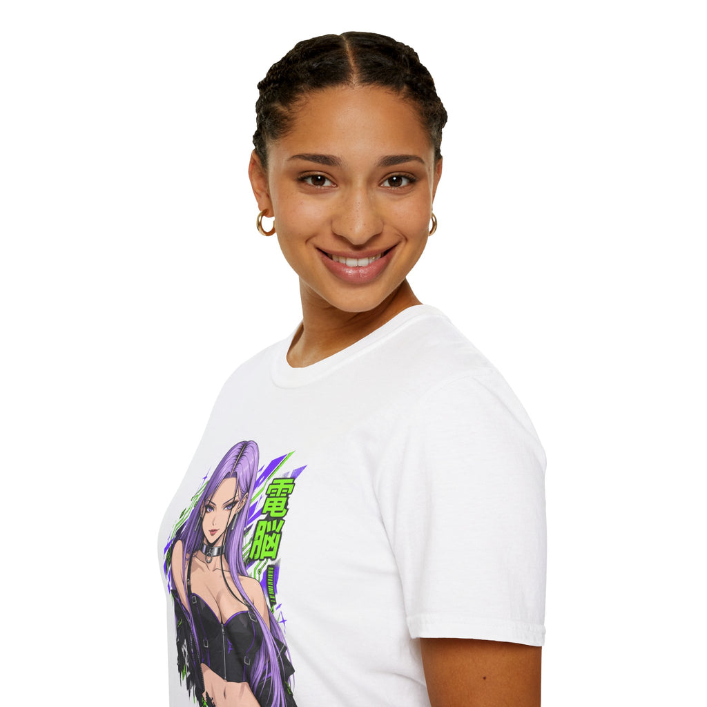 Violet | Anime Cyber Sexy Pin Up Girl T-Shirt