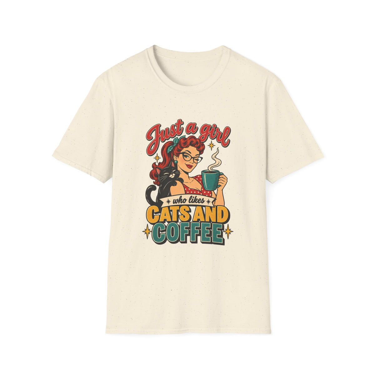 Just a Girl Who Likes Cats and Coffee Tee