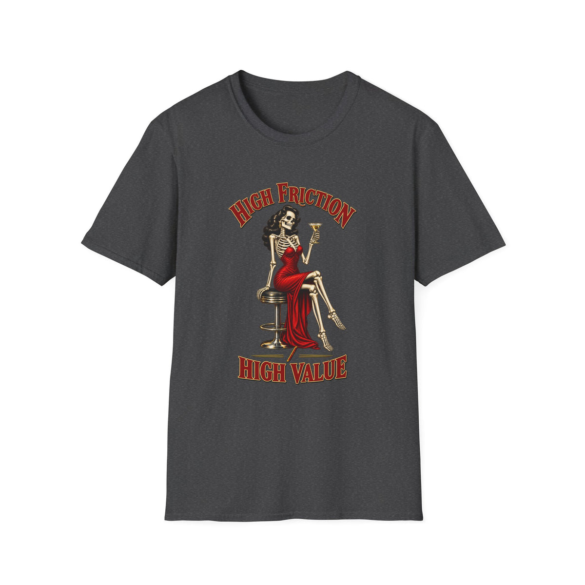 High Friction High Value | Pinup Skeleton Graphic Tee