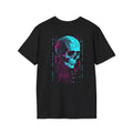 Glitch Skull Back Print Cyberpunk — Tee