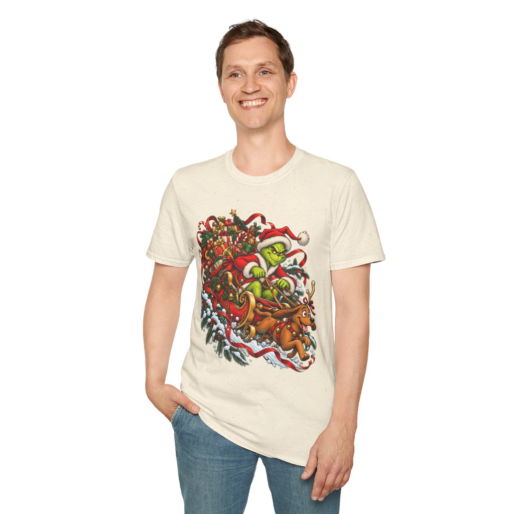 Grinch & Max Sleigh Ride | Funny Christmas T Shirt