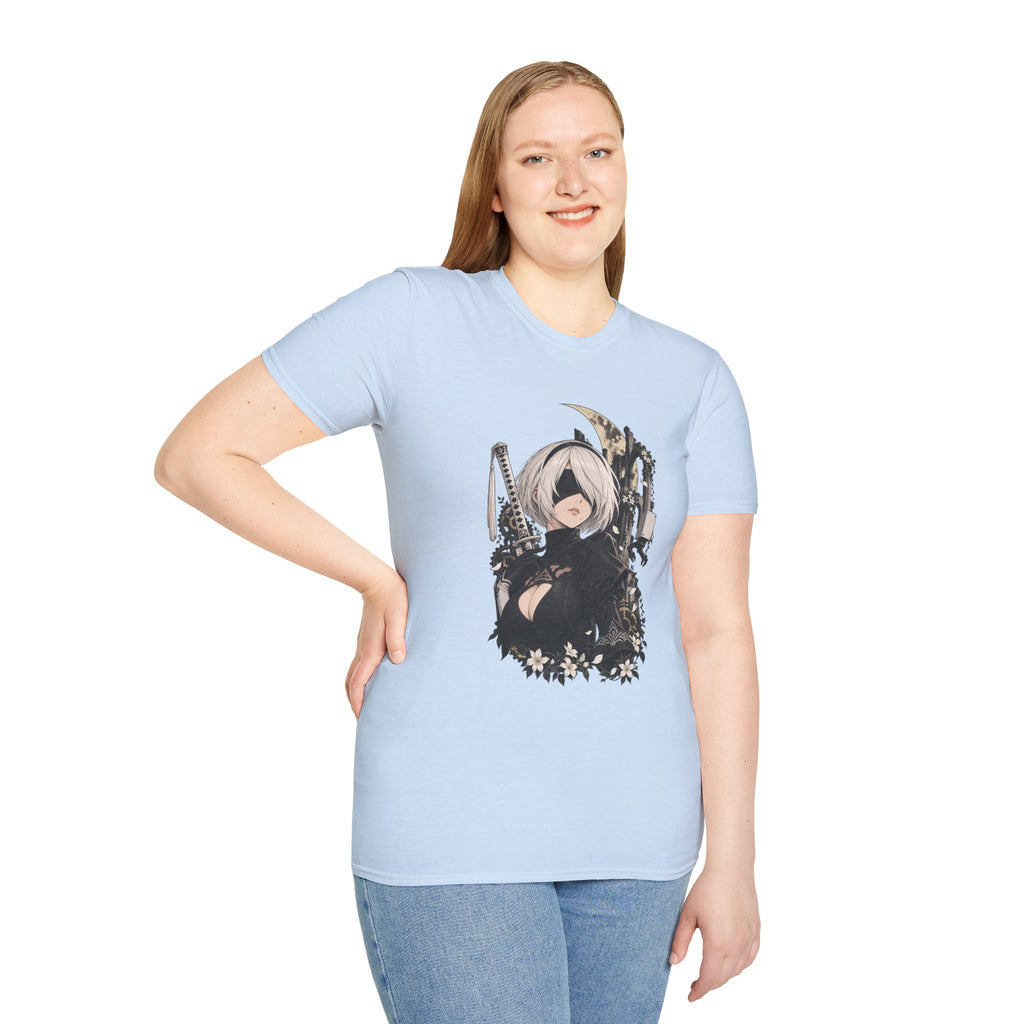 2B | Nier Automata | Anime Character Gothic T-Shirt