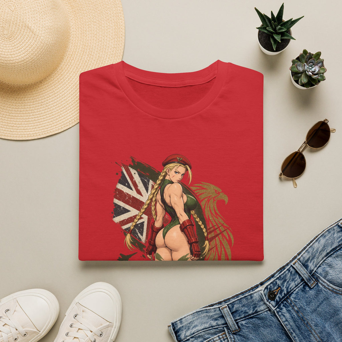 Cammy Street Fighter | Sexy Cammy Pin Up Girl Graphic T Shirt