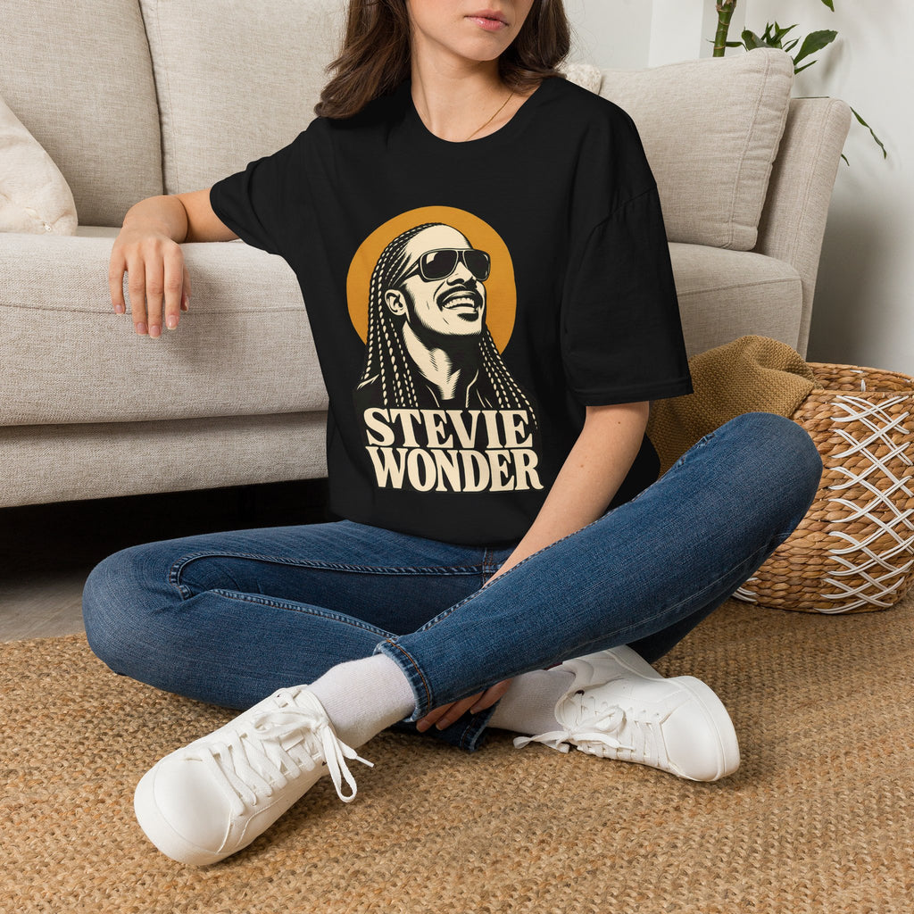 Stevie Wonder Graphic T-Shirt - Retro Soul Music Tee
