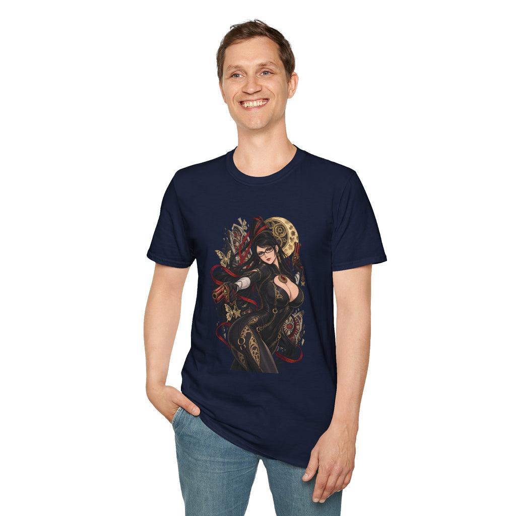 Bayonetta | Sexy Gothic Gaming Anime Pin Up Girl | Gothic Sorceress T-Shirt