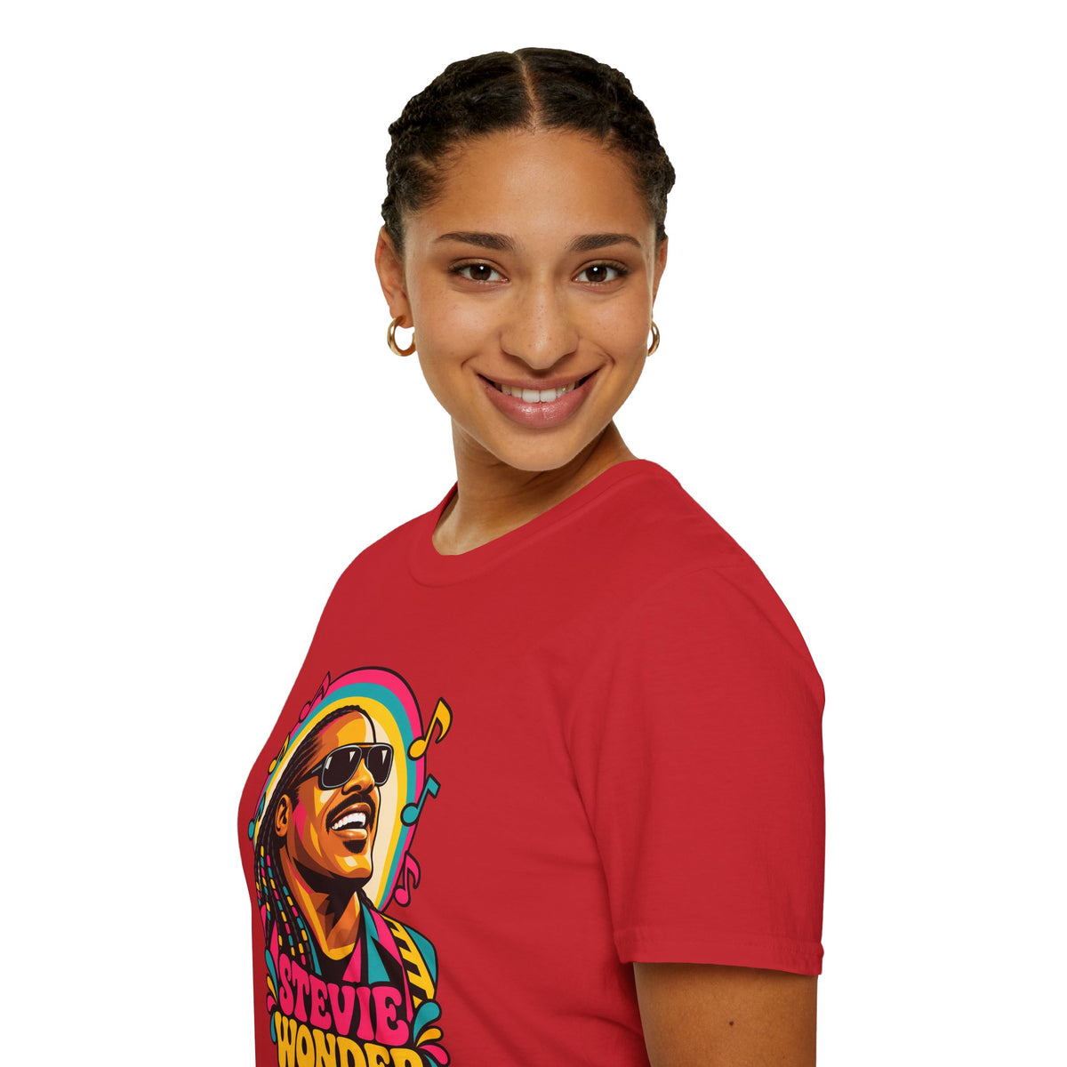 Stevie Wonder Life in Colour Music Legend Portrait T-Shirt