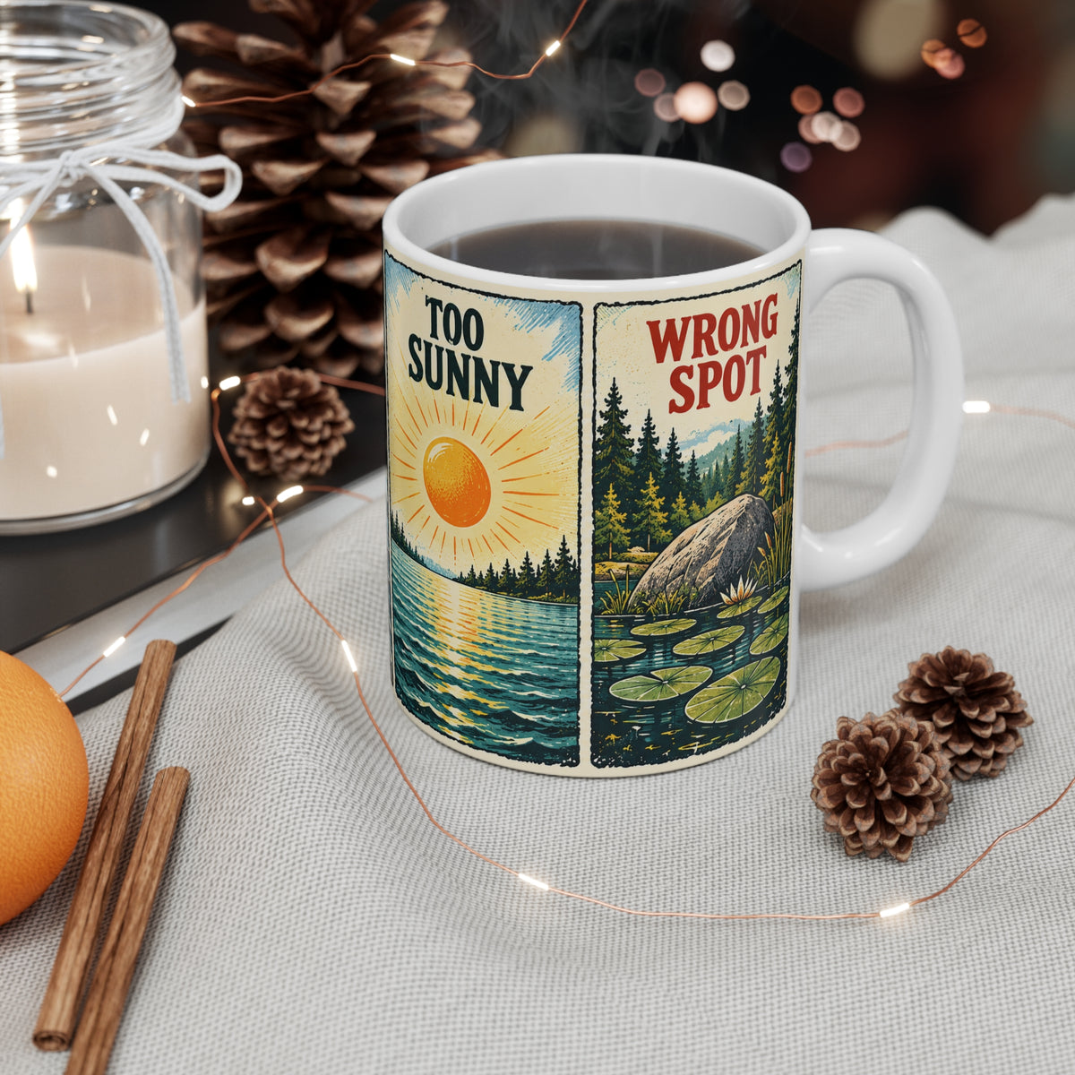 Excuses Excuses | Fishing Hobby Coffee Mug Gift (11oz)
