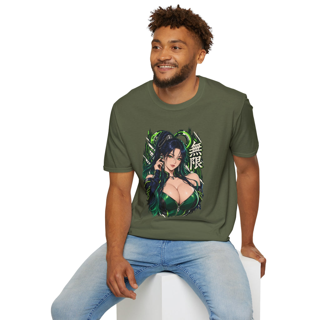 Infinity | Sexy Anime Ninja Pin Up Woman Graphic T-Shirt