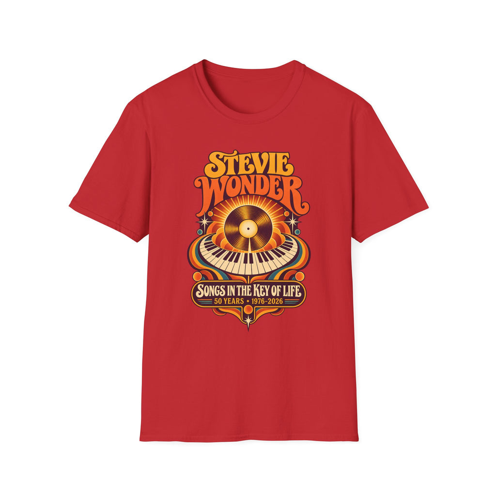 Stevie Wonder Retro Vinyl Tee - Songs In The Key Of Life Graphic T-Shirt