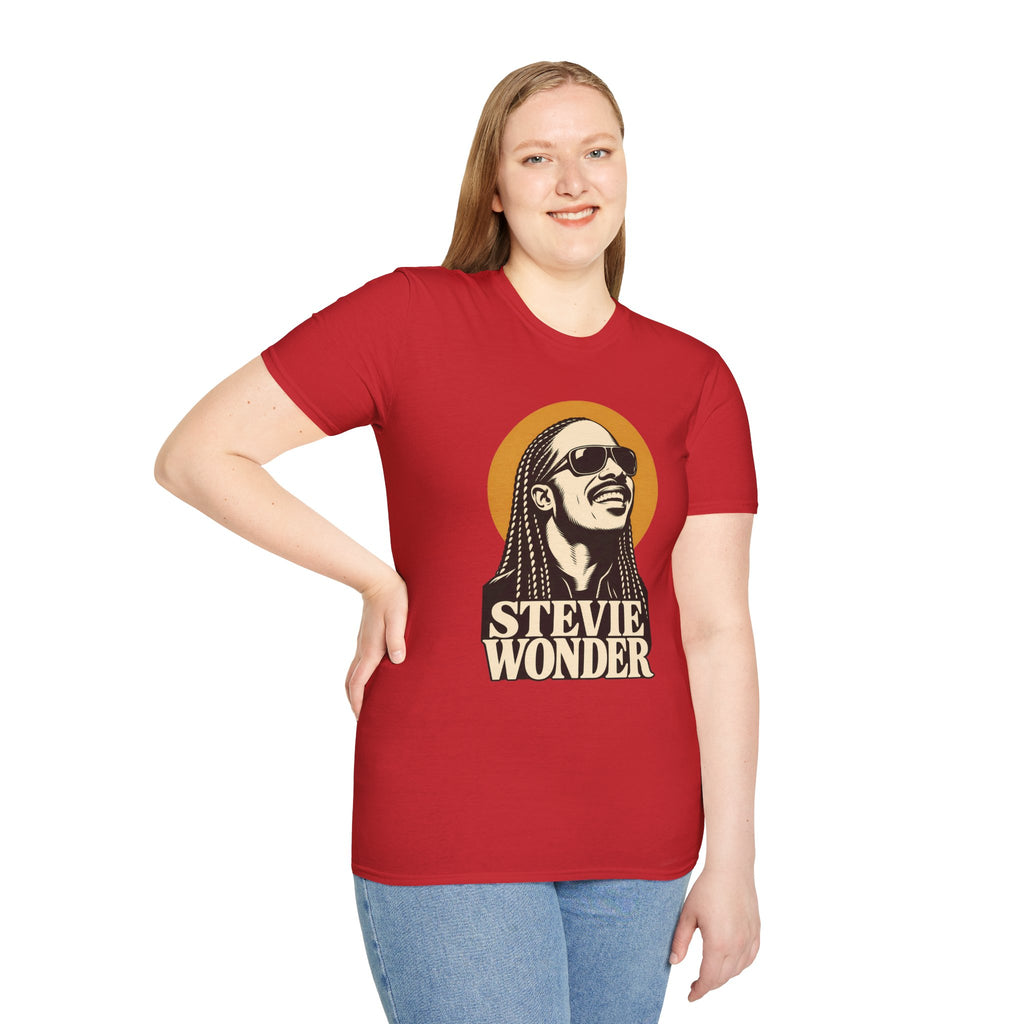 Stevie Wonder Graphic T-Shirt - Retro Soul Music Tee