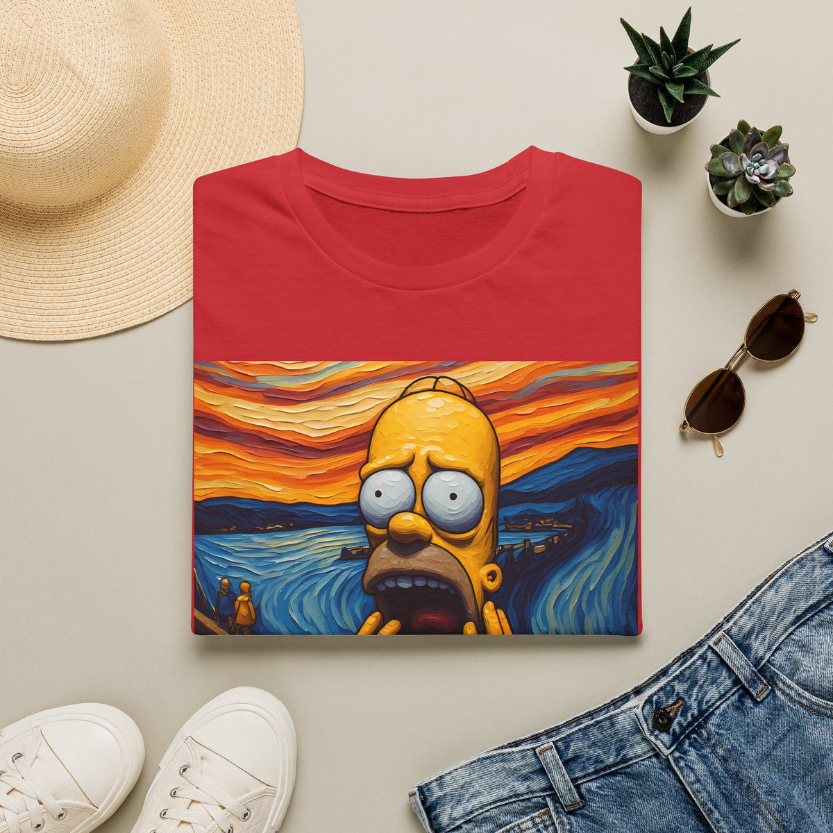 Homer Scream T-Shirt — Parody Pop Art Graphic Tee