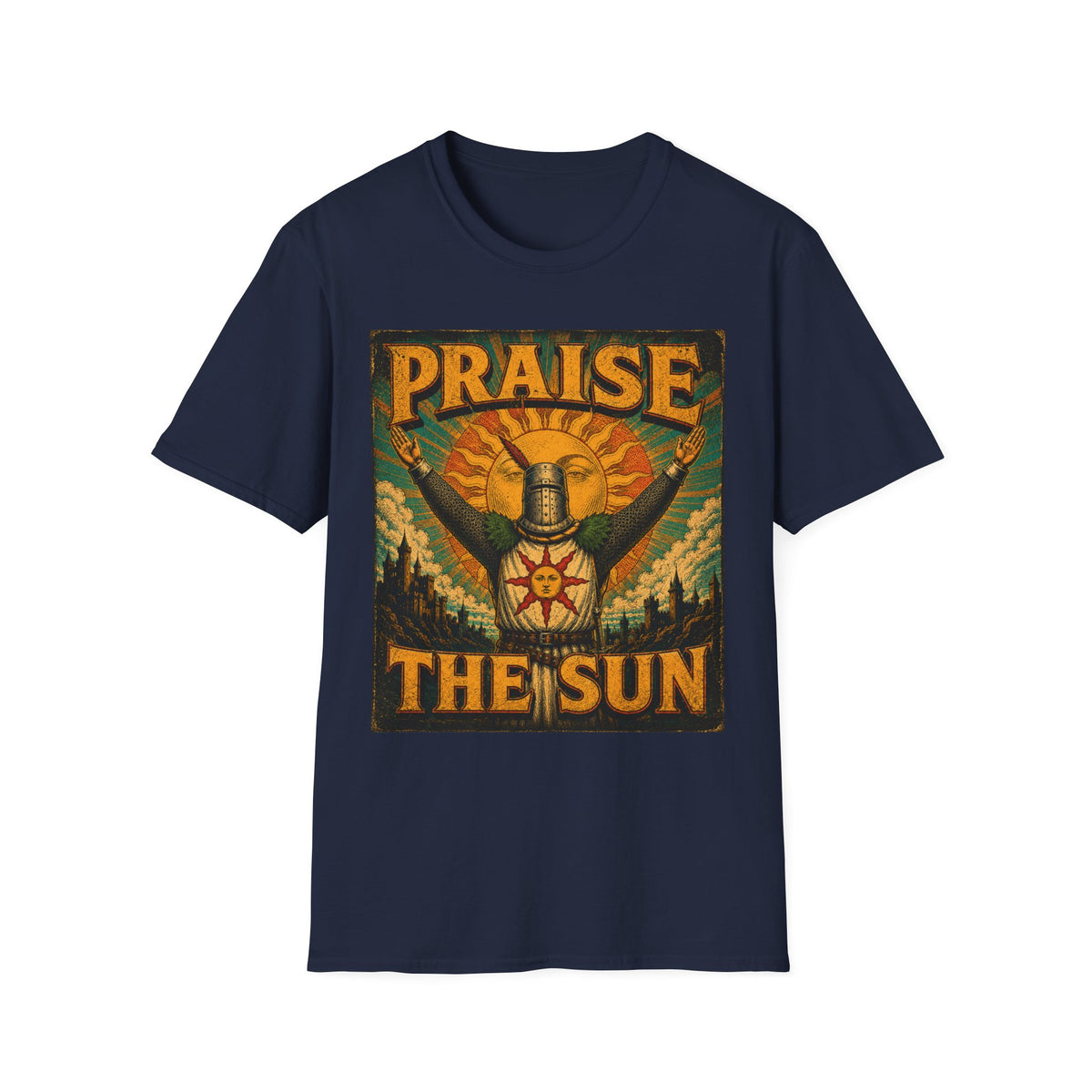 Praise the Sun T-Shirt — Dark Souls-Inspired Gaming Tee