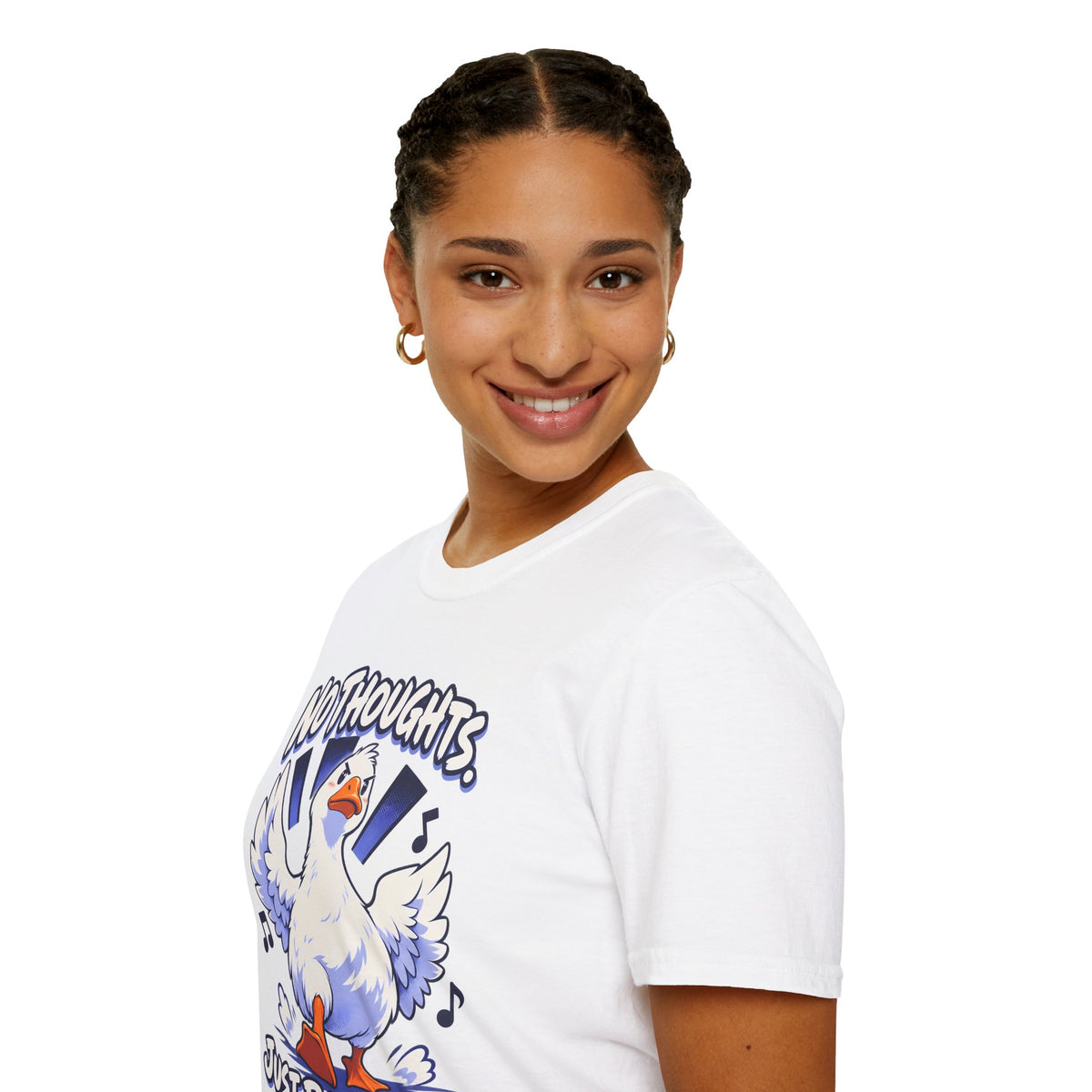 Cute Goose | No Thoughts, Just Boss Music T Shirt