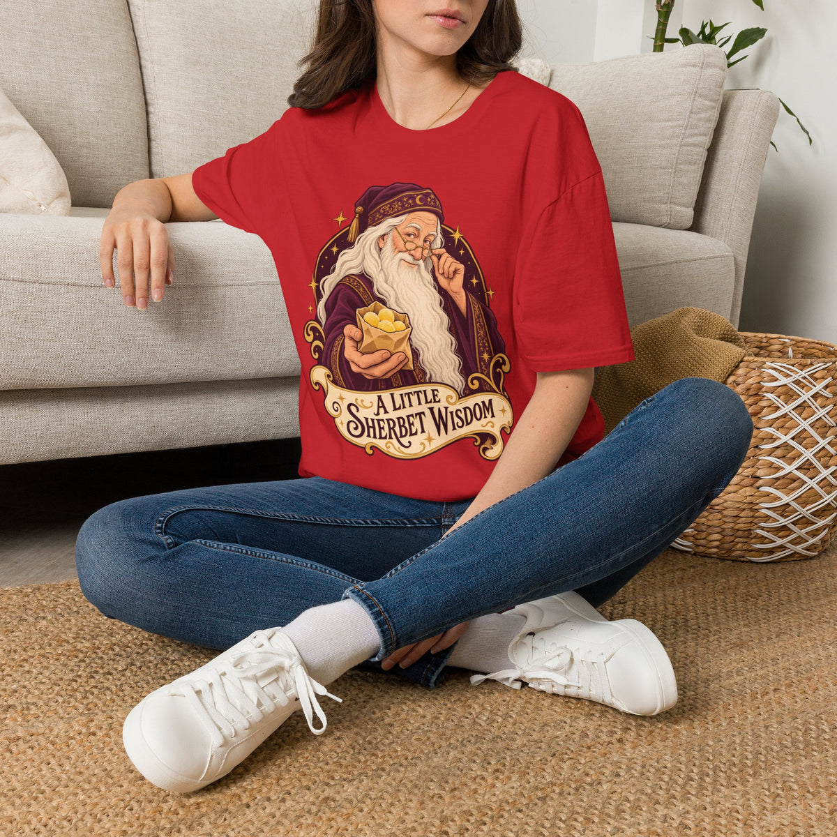 Dumbledore | Sherbet Lemon? | Harry Potter Illustration T‑Shirt