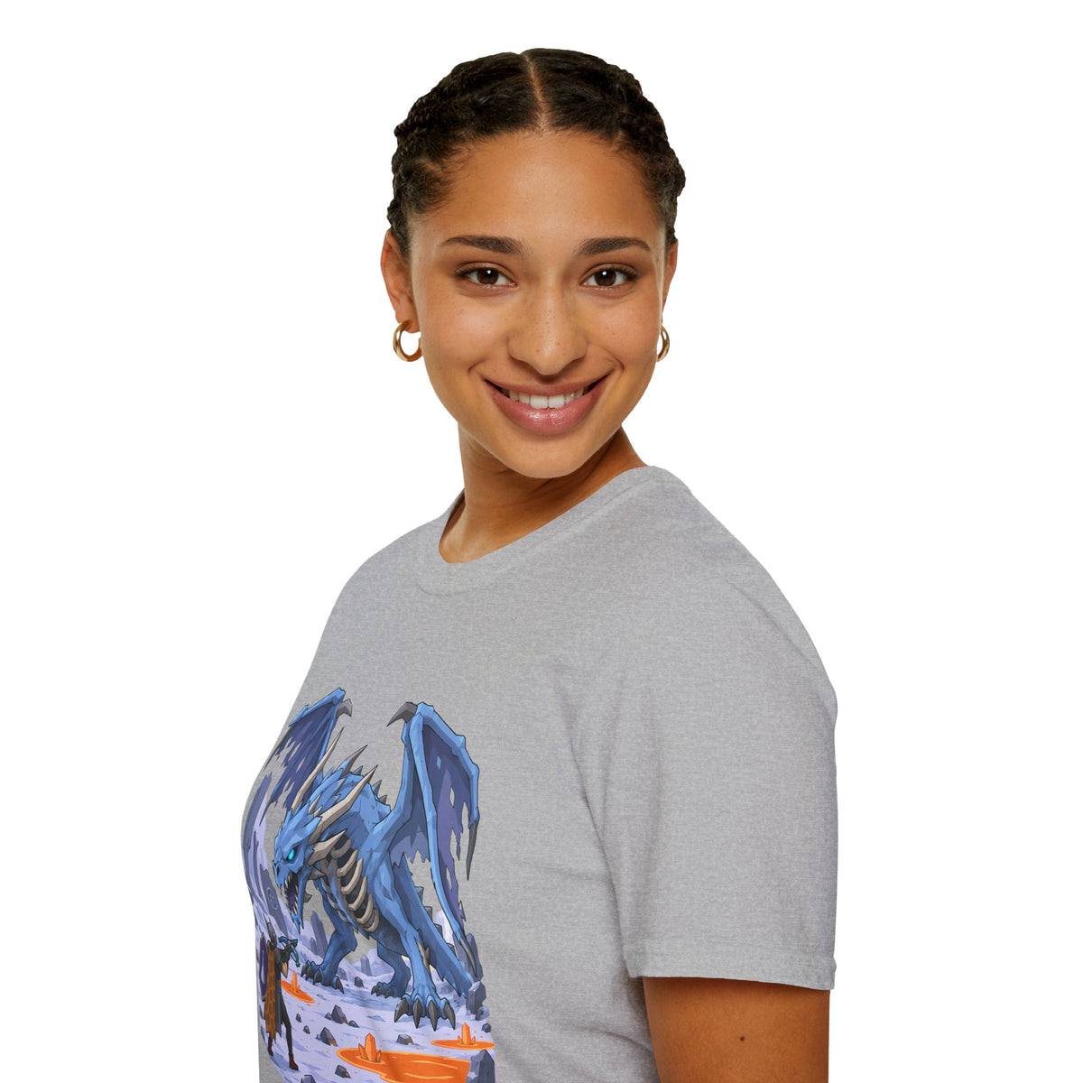 Vorkath Blue Ice Dragon T-Shirt - Fantasy Dragon Graphic Tee