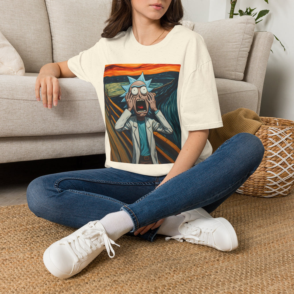 Rick Scream Tee — Rick and Morty Parody of The Scream T-Shirt