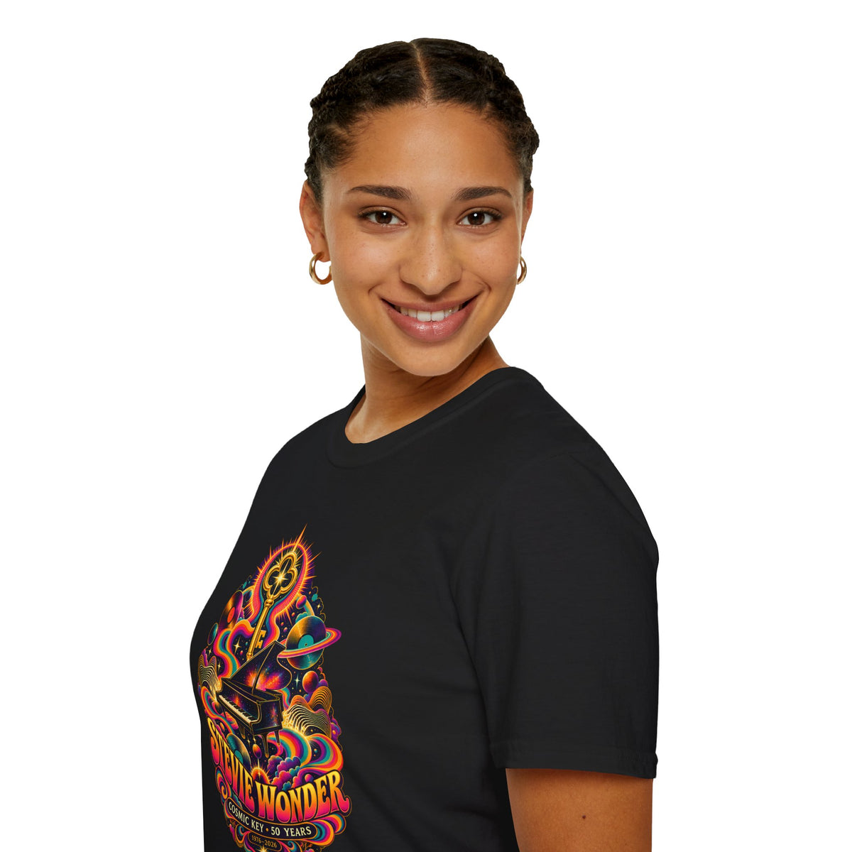 Stevie Wonder Psychedelic Key Songs In The Key of Life T-Shirt