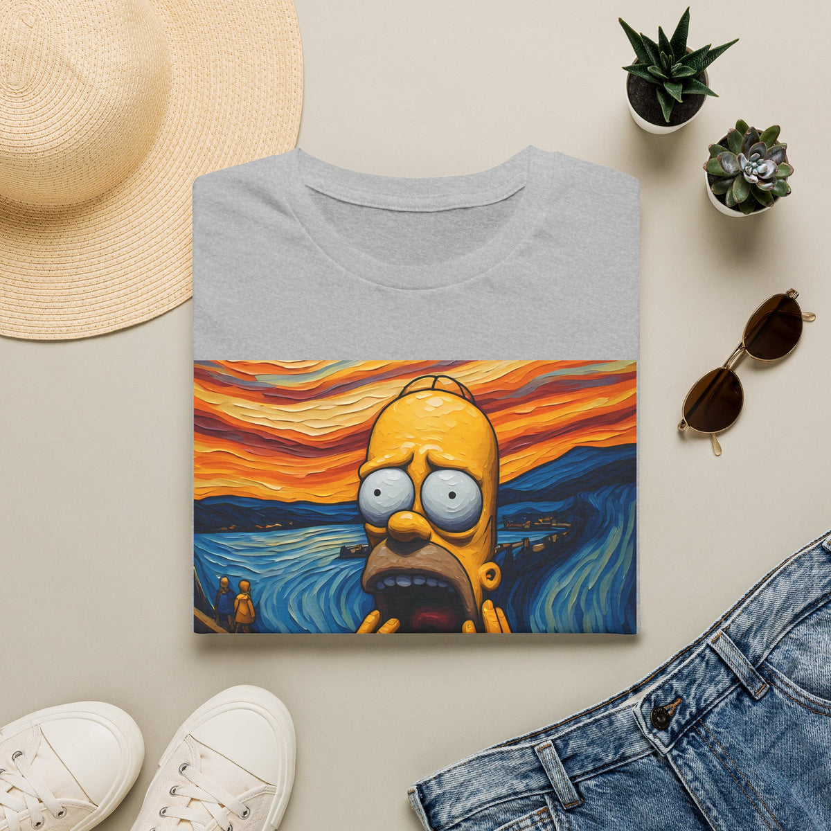 Homer Scream T-Shirt — Parody Pop Art Graphic Tee
