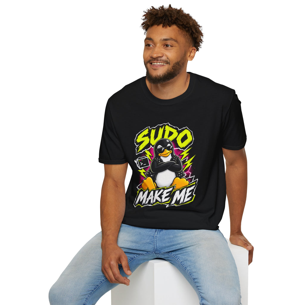 Linux | Penguin | Sudo Make Me | Funny Programmer & Dev Humour | Graphic Tee