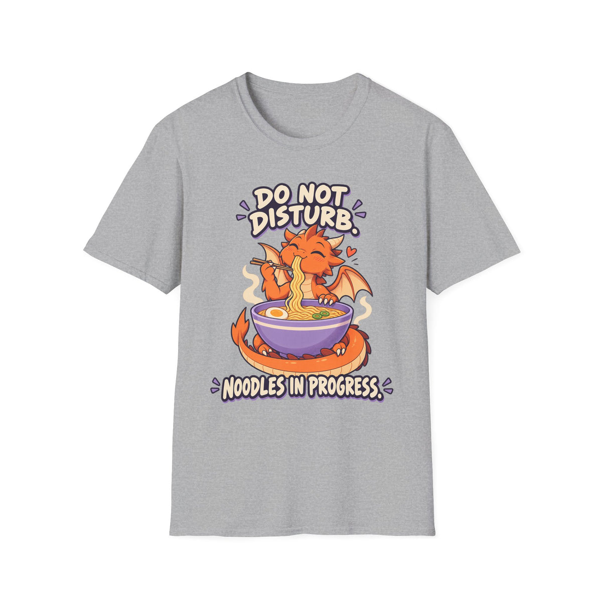 Do Not Disturb | Cute Ramen Eating Dragon Graphic Shirt
