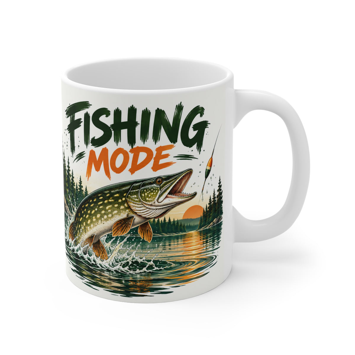 Fishing Mode | Funny Fishing Coffee Mug Gift (11oz)