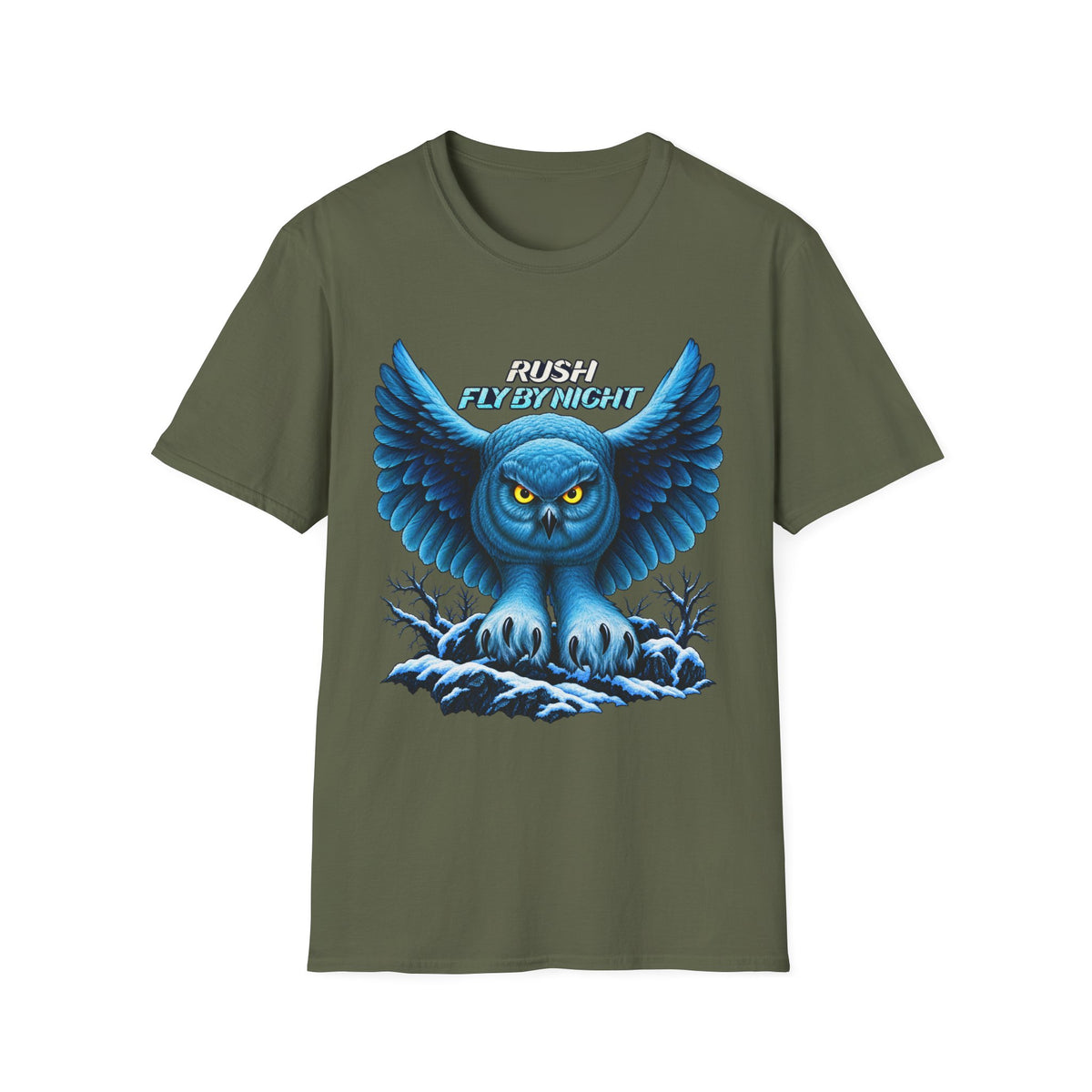Fly by Night | Rush Prog Band Graphic T Shirt