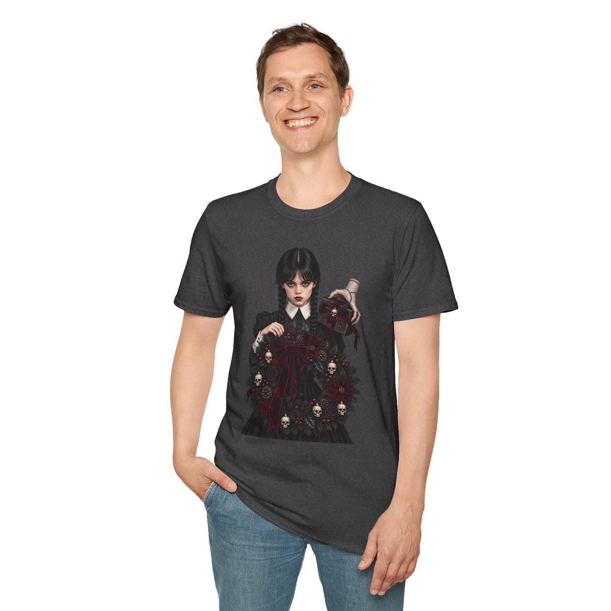 Wednesday Addams | Gothic Chrismtas Portrait T-Shirt
