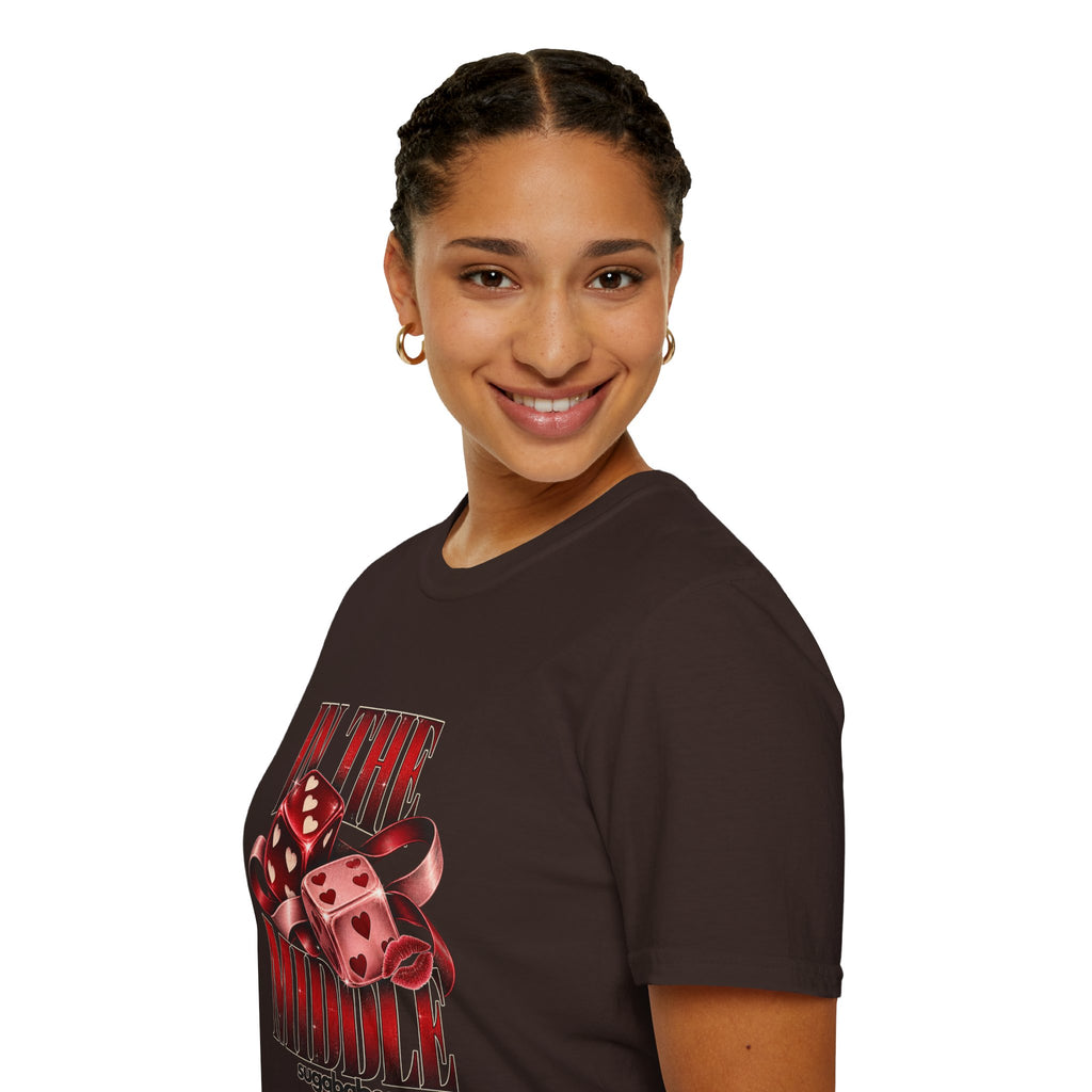 In The Middle | Sugababes | Retro Red Dice Graphic T Shirt