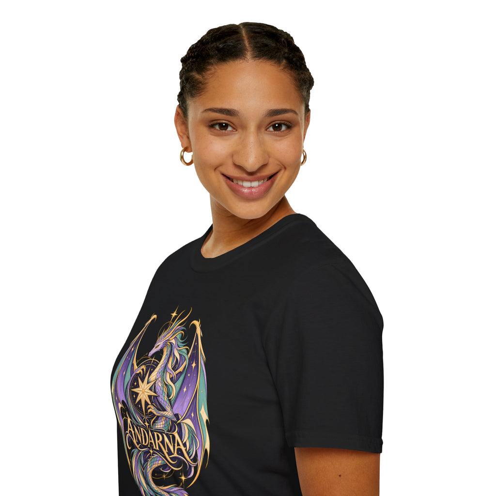 Andarna | Onyx Storm Dragon Graphic T-Shirt | Book Inspired