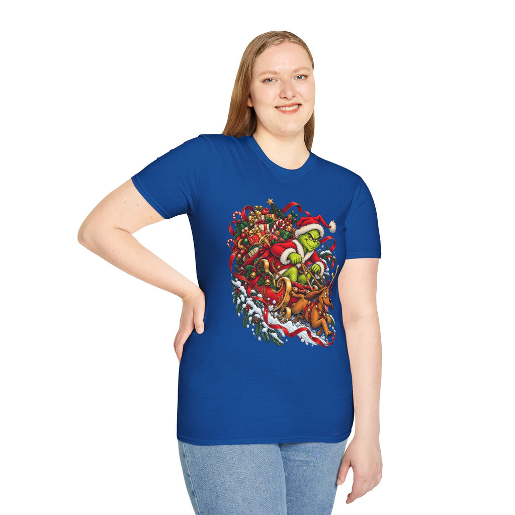 Grinch & Max Sleigh Ride | Funny Christmas T Shirt