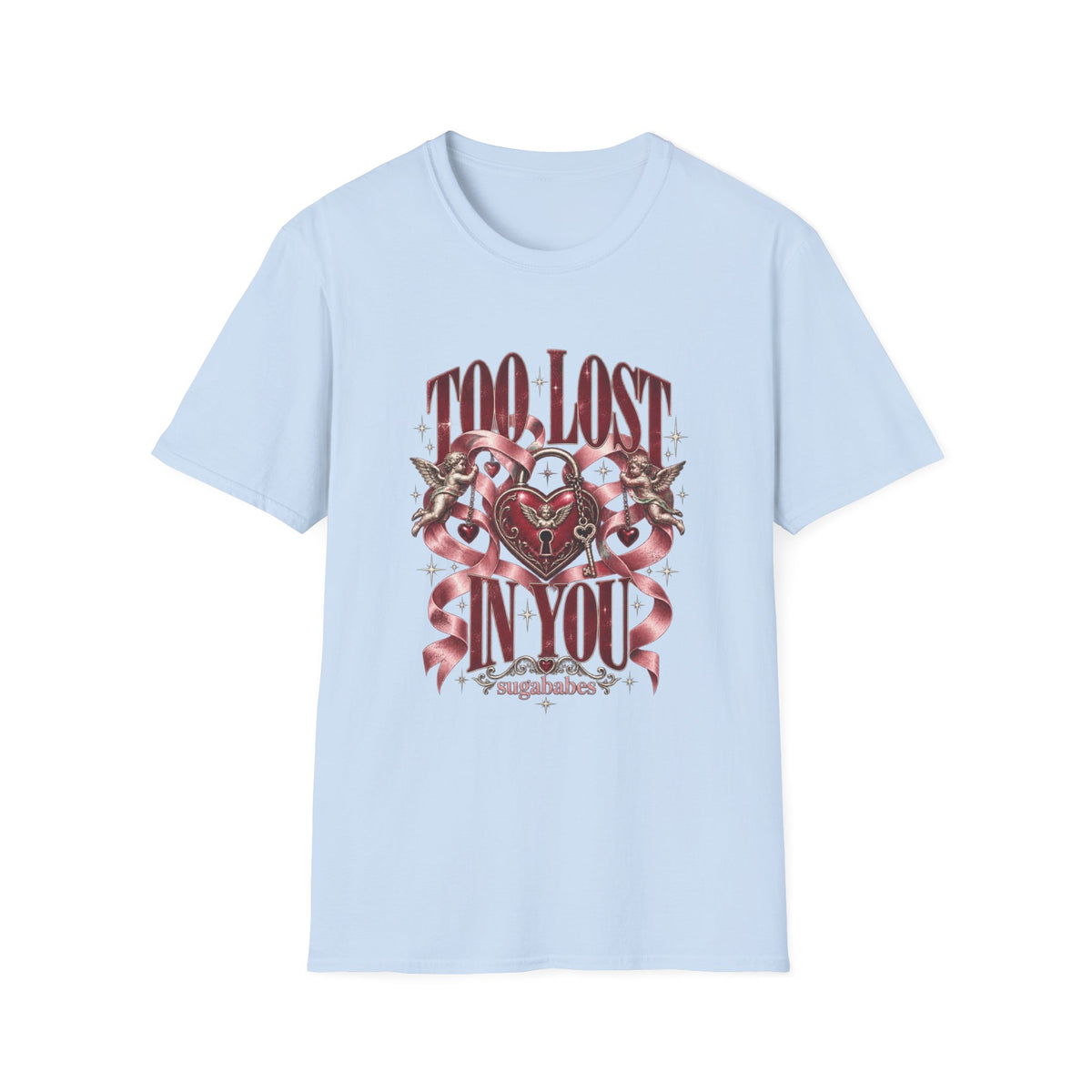 Too Lost In You | Sugababes Vintage Heart & Ribbon Graphic T Shirt