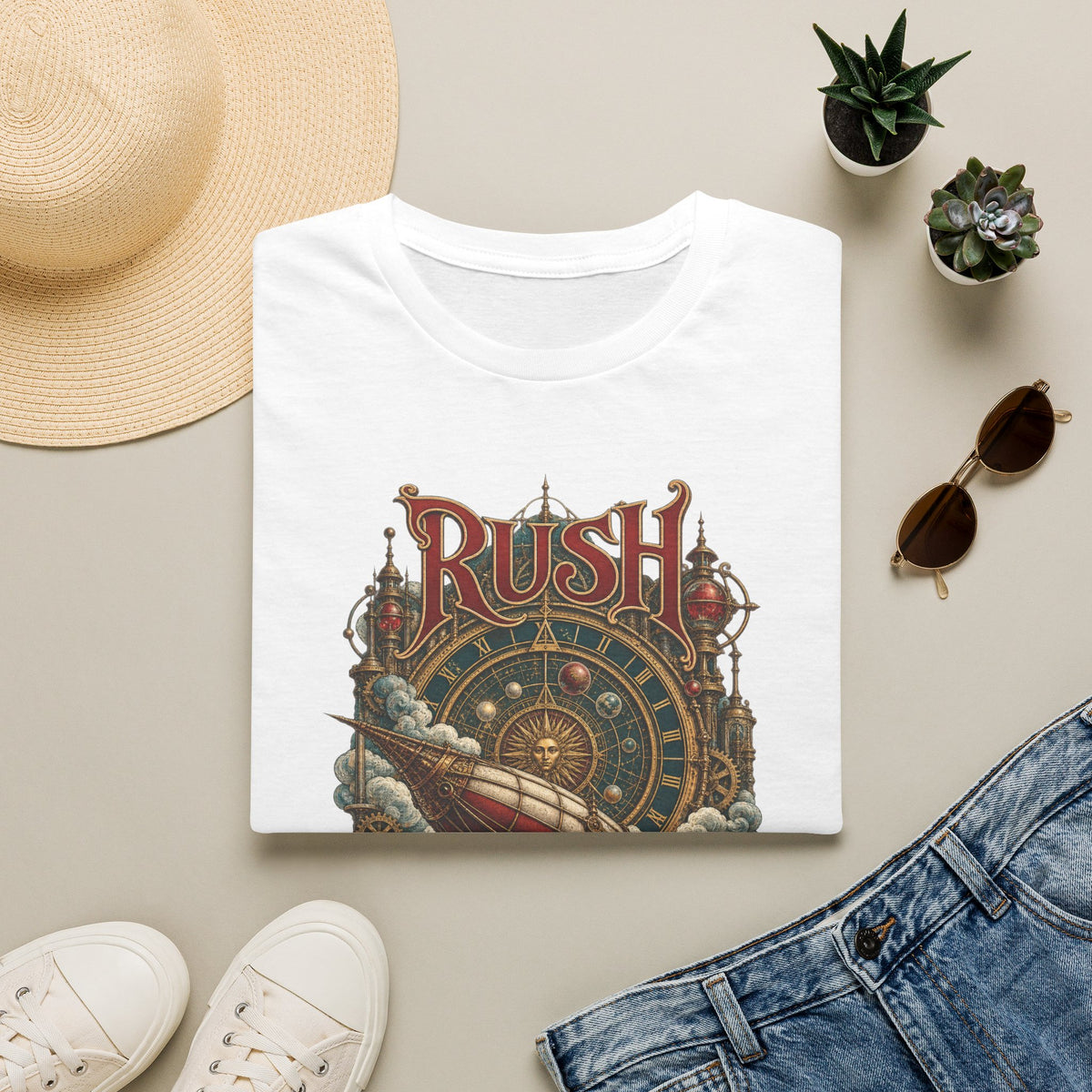 Rush | Clockwork Flight | Prog Band Airship T-Shirt