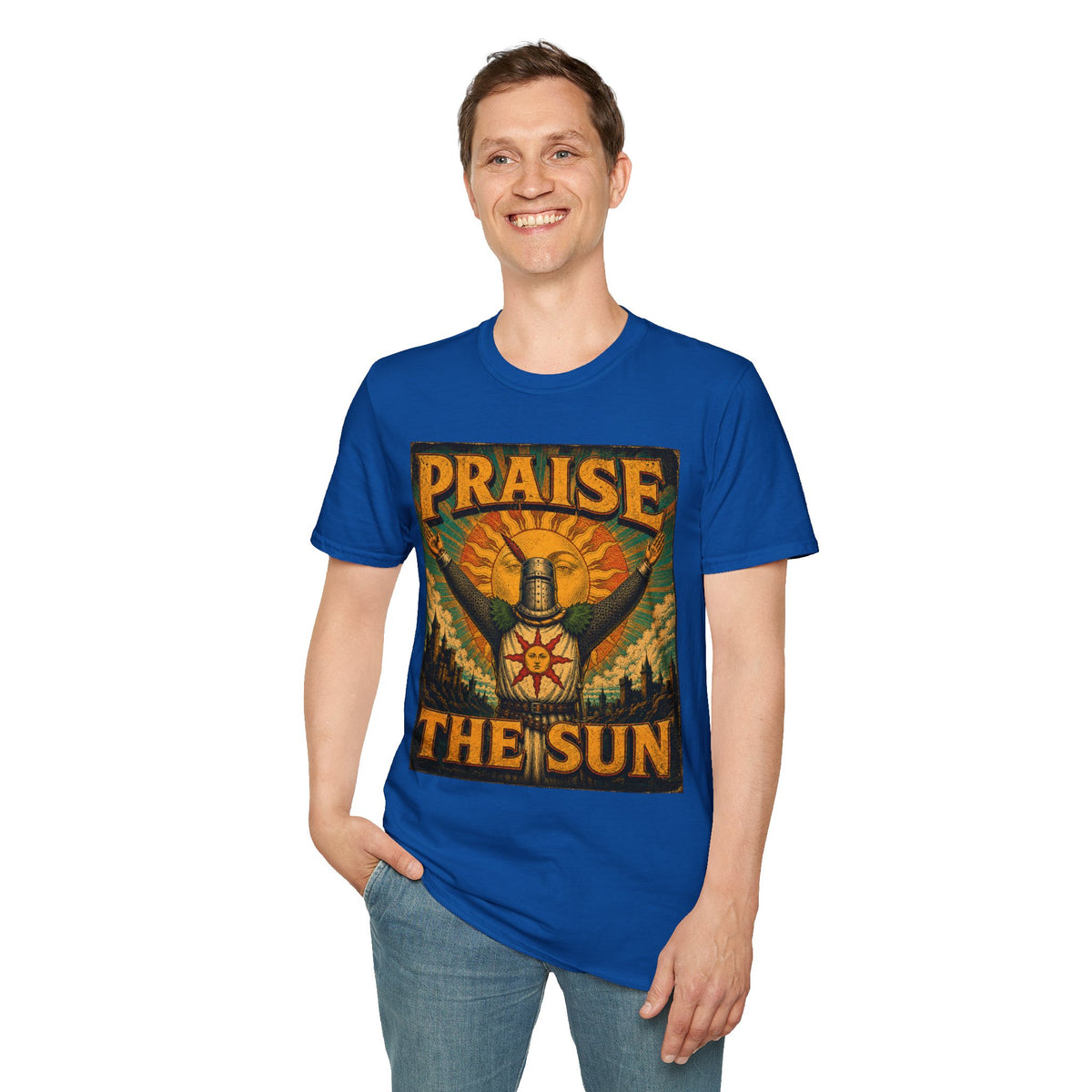 Praise the Sun T-Shirt — Dark Souls-Inspired Gaming Tee