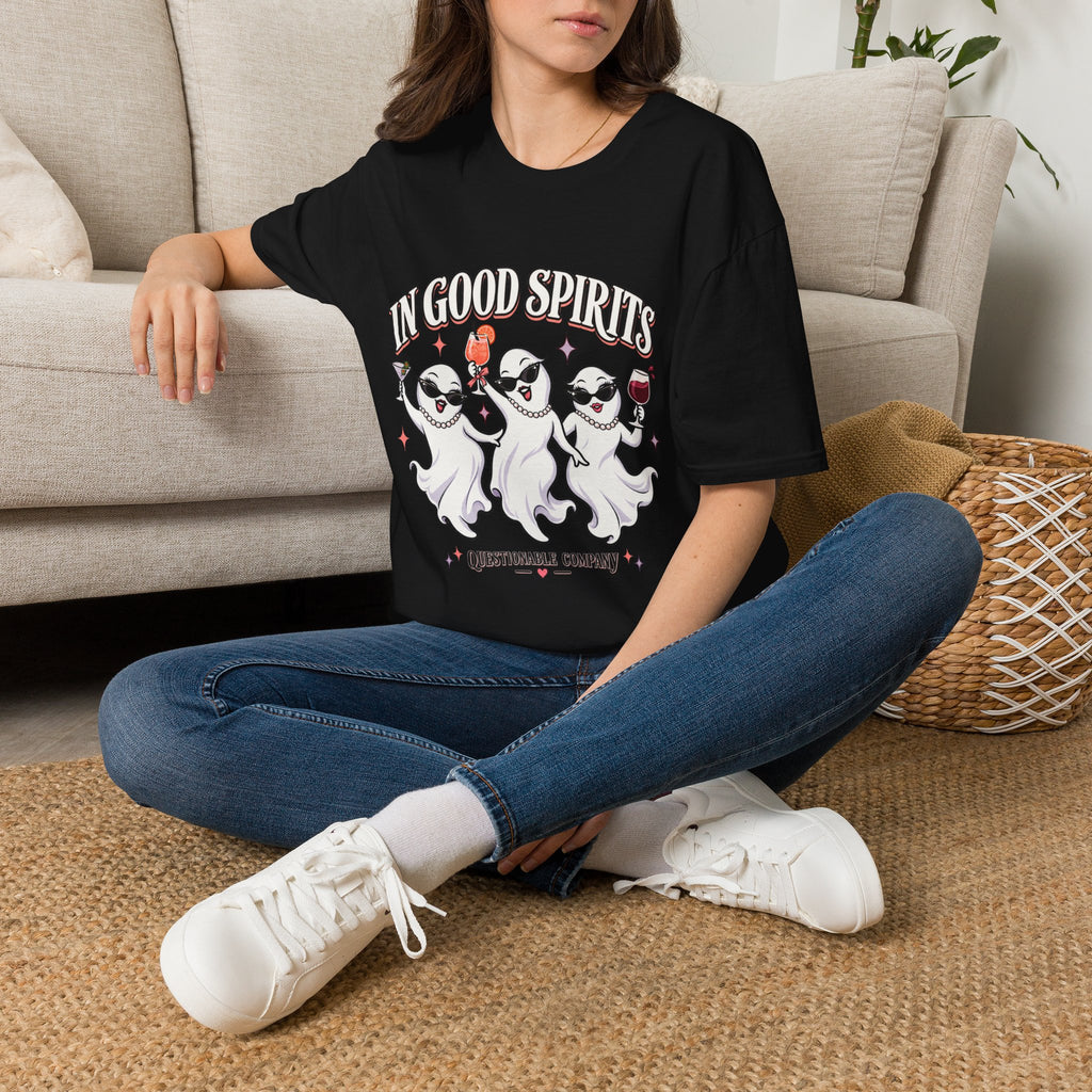 In Good Spirits | Drinking | Ghosts Halloween Tee