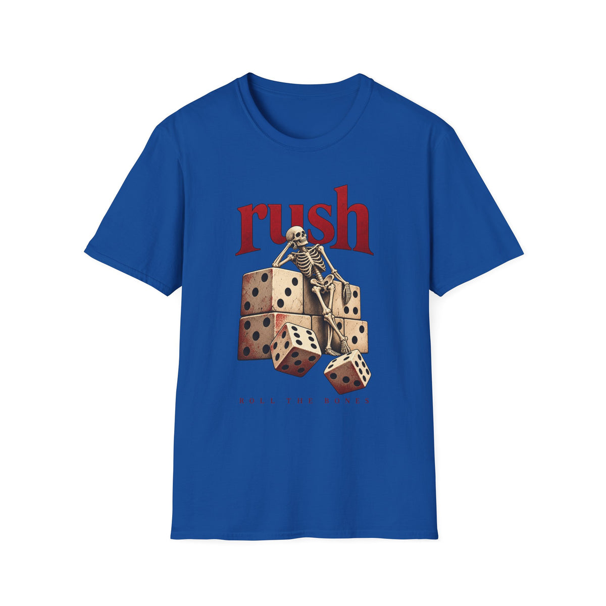 Rush | Roll the Bones | Dice Skeleton Prog Band T-Shirt