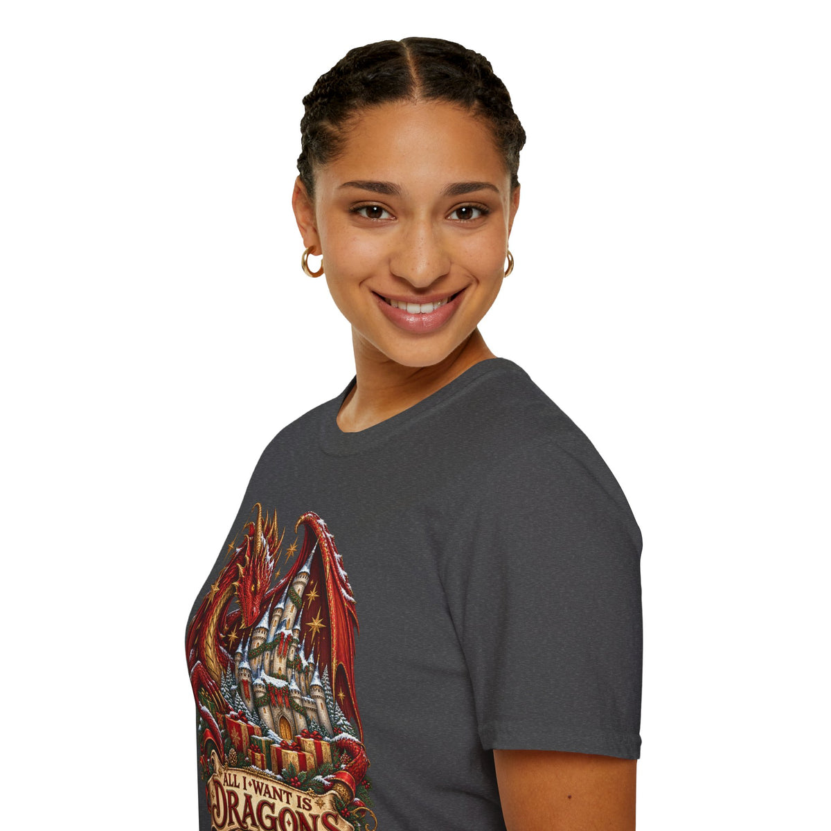 All I Want For Christmas | Dragon Castle T-Shirt