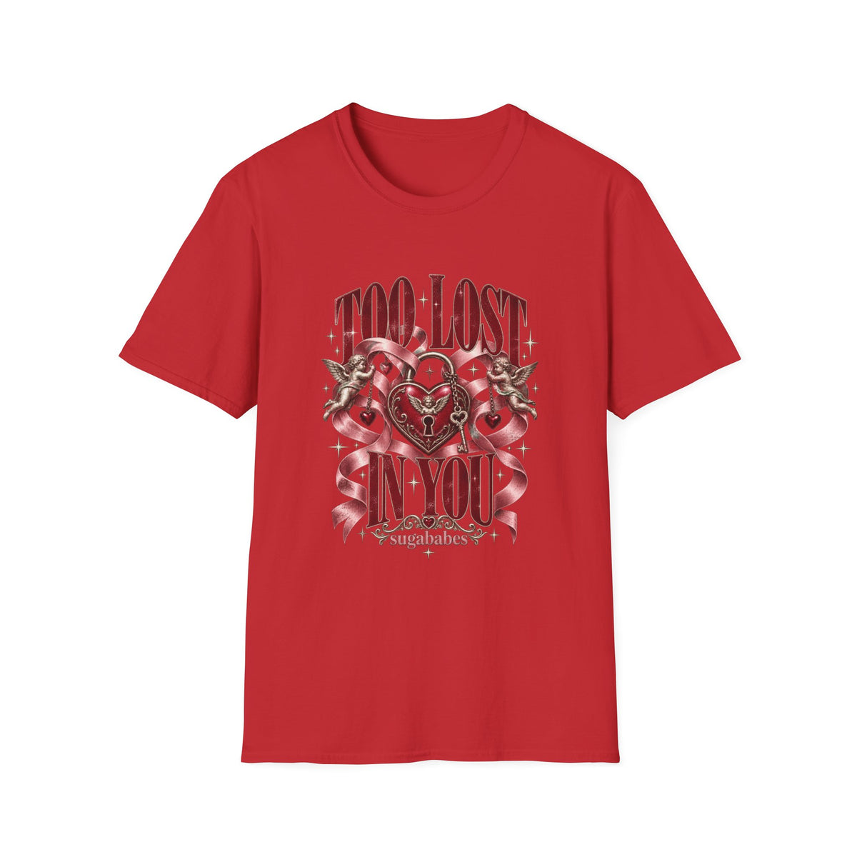 Too Lost In You | Sugababes Vintage Heart & Ribbon Graphic T Shirt