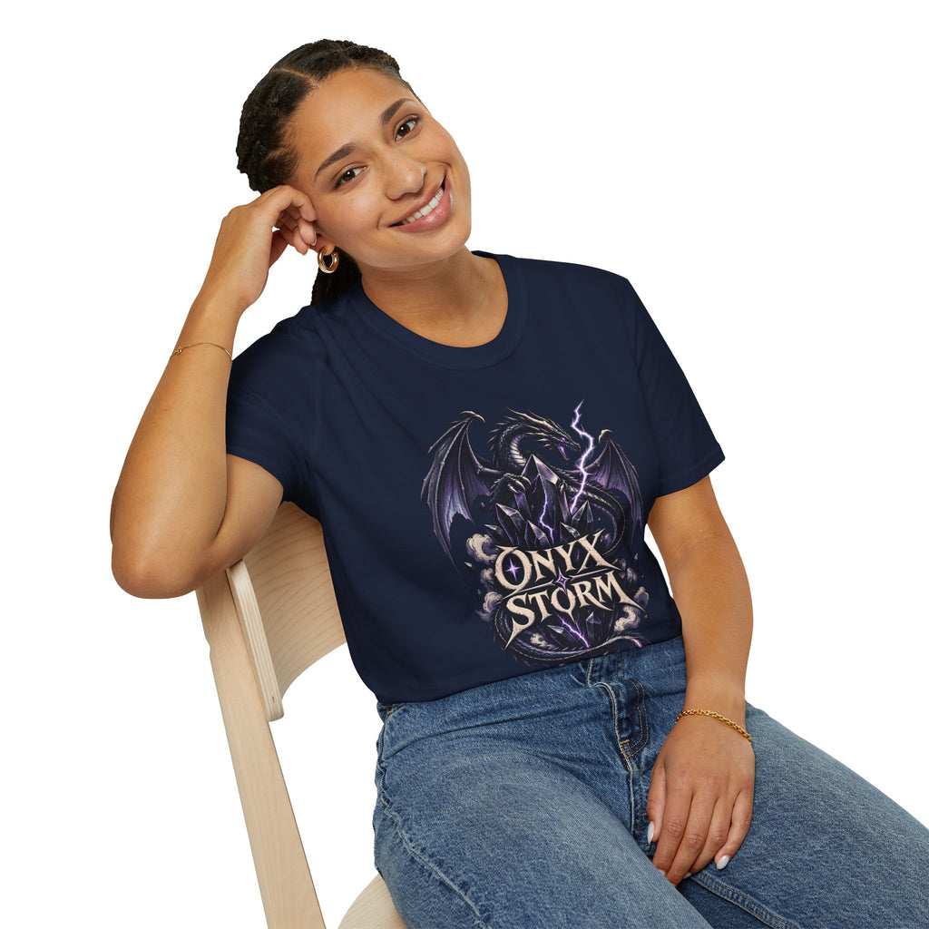 Onyx Storm | Fantasy Book Readers Dragon T-Shirt