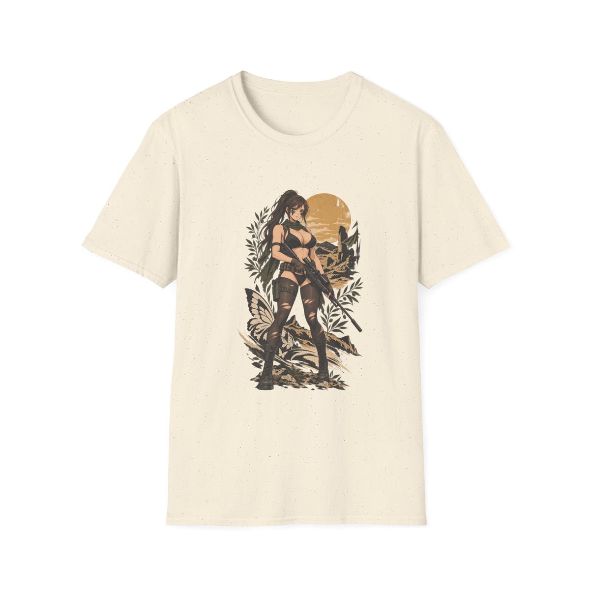 Quiet | Metal Gear | Sexy Sniper Pin up Fantasy Warrior Woman T-Shirt