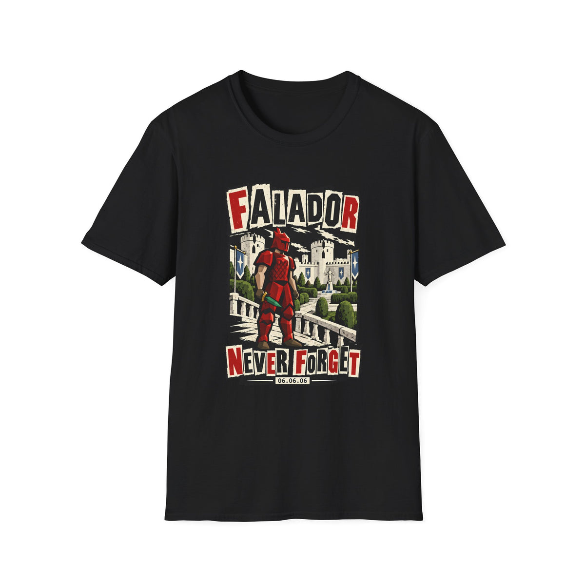 Falador 'Never Forget' Falador Massacre Runescape Inspired T-Shirt